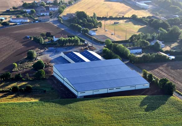 Roof mounted photovoltaic power plants